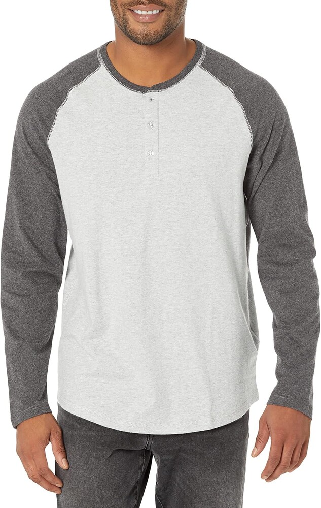 Amazon Essentials Men's Long-Sleeve Henley Shirt
