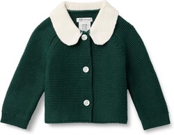 Amazon Essentials x Sofia Grainge Unisex Toddlers and Babies' Peter Pan Collar Sweater Jacket