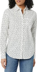 Amazon Essentials Women's Regular-Fit Long-Sleeve Button-Down Poplin Shirt, Business Casual, Office Work