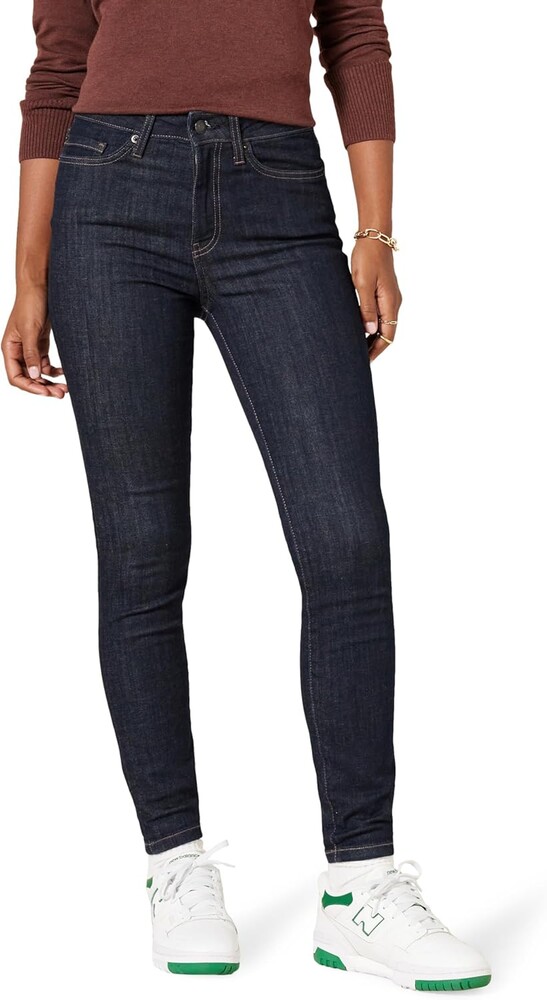 Amazon Essentials Women's High-Rise Skinny Jean Pants, -Dark Wash