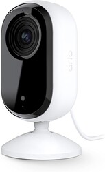 Arlo Essential Indoor Security Camera 2K (2nd Gen, 2023 Release) - Wired Plug-in Power, Person Recognition, Animal Detection, 1-Month Trial of Secure Plan, Automated Privacy Shield, 1 Cam, White