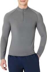 Amazon Essentials Men's Long-Sleeve Quarter Zip Rash Guard Shirt
