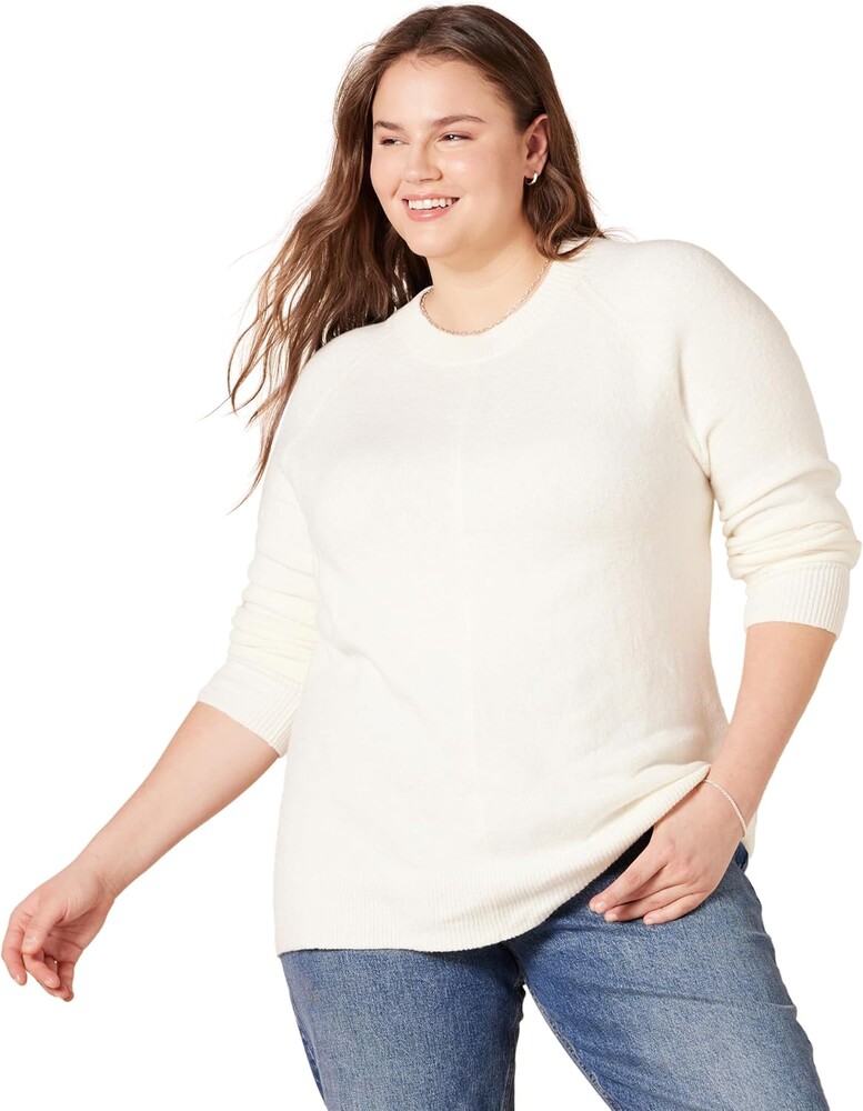 Amazon Essentials Women's Regular-Fit Soft Touch Long-Sleeve Crewneck Sweater