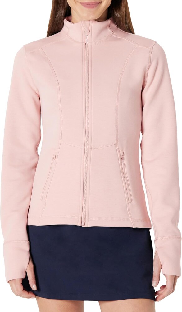 Amazon Essentials Women's Active Sweat Slim-Fit Zip Through Jacket