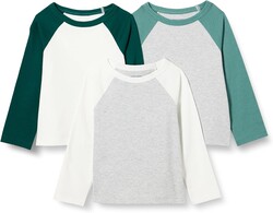 Amazon Essentials Boys and Toddlers' Long Sleeve Cotton T-Shirts