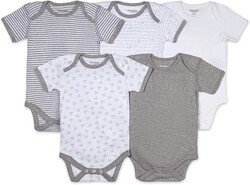 Burt's Bees Baby Bodysuits, Short Sleeve and Long Sleeve One-Pieces, 100% Organic Cotton