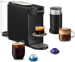 Nespresso Vertuo Up Coffee and Espresso Maker with Aeroccino, by Breville, Ink Black