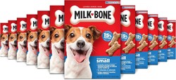 Milk-Bone Crunchy Small Dog Treats, 24 Oz. Boxes, Original Beef Flavor (Pack of 12)