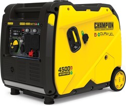 Champion Power Equipment 4500-Watt Electric Start Dual Fuel RV Ready Portable Inverter Generator with Quiet Technology and Free 3-Year Warranty