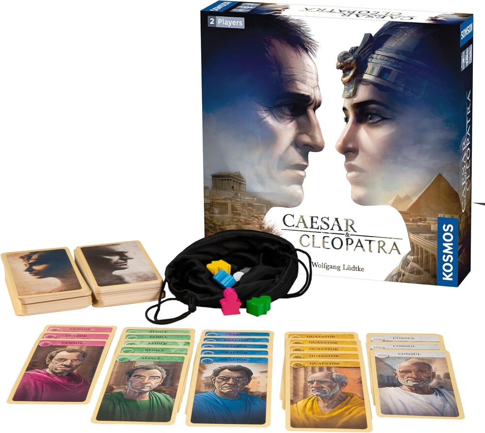 Caesar & Cleopatra Tactical Two-Player Game | Historical | Thames & Kosmos | Ages 10 & UP | 40 Minutes