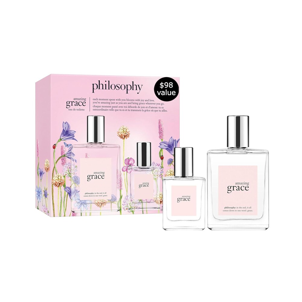 philosophy amazing grace perfume- clean & floral women's perfume - with notes of bergamot, muguet & musk - long lasting fragrance