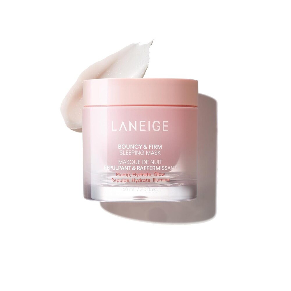 LANEIGE Bouncy and Firm Sleeping Mask: Revitalize, Smooth, Peony & Collagen Complex, Barrier-Boosting Hydration