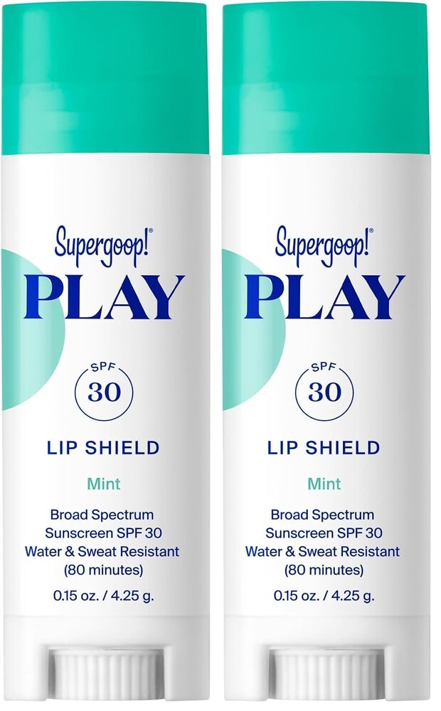Supergoop! PLAY Lip Shield SPF 30 - Hydrating SPF Lip Balm - Moisturizing Treatment for Dry Cracked Lips - Broad Spectrum UV Protection
