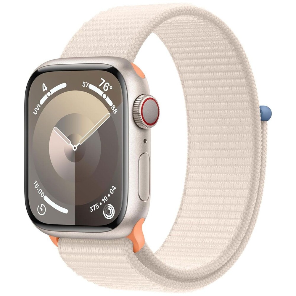 Apple Watch Series 9 (GPS+LTE) 41mm Starlight Al/Starli Sport Loop (90%+ Batt)