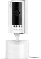 Ring Pan-Tilt Indoor Cam (newest model), See all around your home or business with 360° pan coverage, HD video, plus Two-Way Talk, White