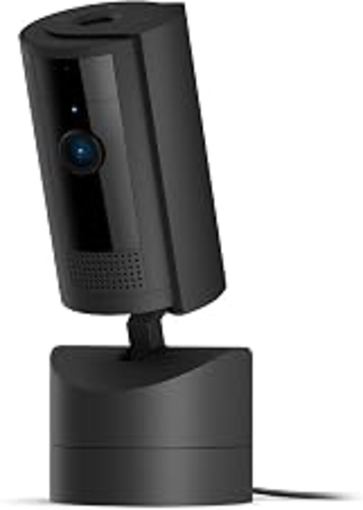 Ring Pan-Tilt Indoor Cam (newest model), See all around your home or business with 360° pan coverage, HD video, plus Two-Way Talk, Black