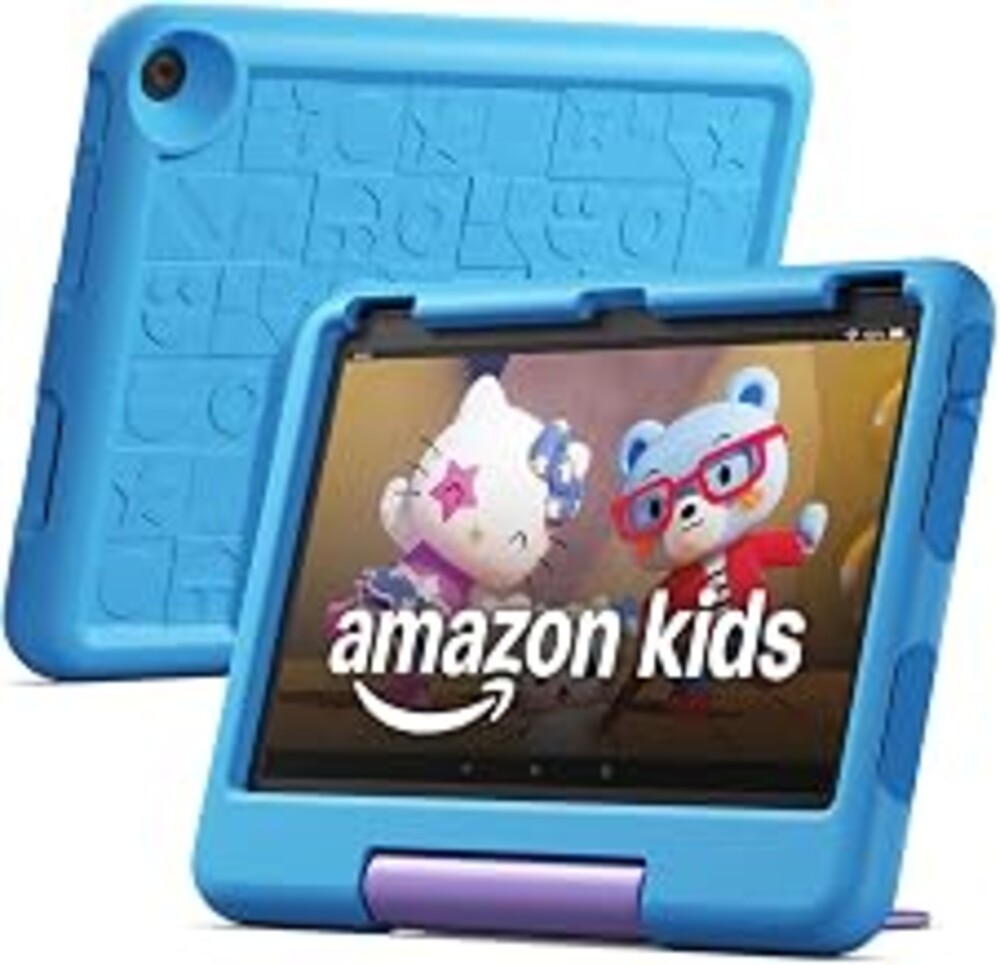 Amazon Fire HD 10 Kids tablet (newest model) ages 3-7 | Bright 10.1" HD screen with included ad-free and exclusive content, robust parental controls, 13-hr battery, 32 GB, Blue