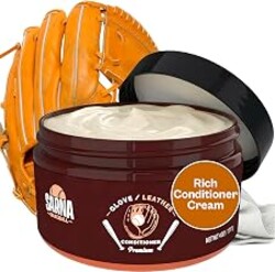 SARNA BASEBALL Glove Conditioner, Cream, 4 Oz – Break in Faster, Keep Leather Maintained – Glove Conditioner for Mitts & Softball Gear Made in USA