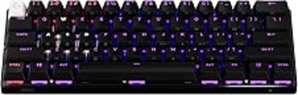Logitech G PRO X 60 Lightspeed Wireless Gaming Keyboard, Ultra Compact TKL 60% Mechanical Keyboard for Windows PC, LIGHTSYNC RGB, Dual-Shot PBT Keycaps, GX Optical Tactile Switches - Black
