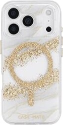 Case-Mate iPhone 17 Pro Case [Compatible with MagSafe] - Stylish Marble Phone Case with 12ft Drop Protection - Premium Magnetic Cover for iPhone 17 Pro - Karat Granite