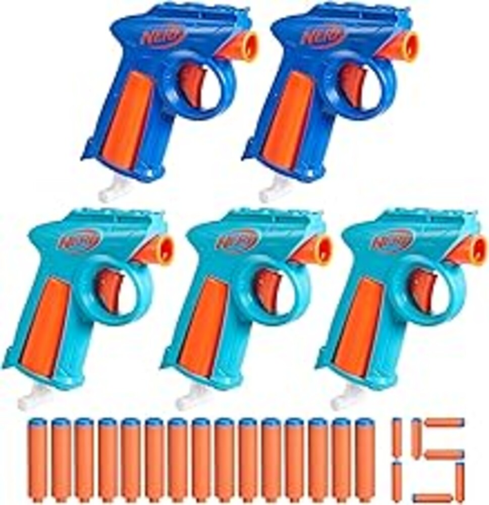 Nerf N Series Party Pack, Includes 5 N Series Flex Blasters, 15 N1 Darts Compatible Only N Series Blasters, Ages 8+ (Amazon Exclusive)