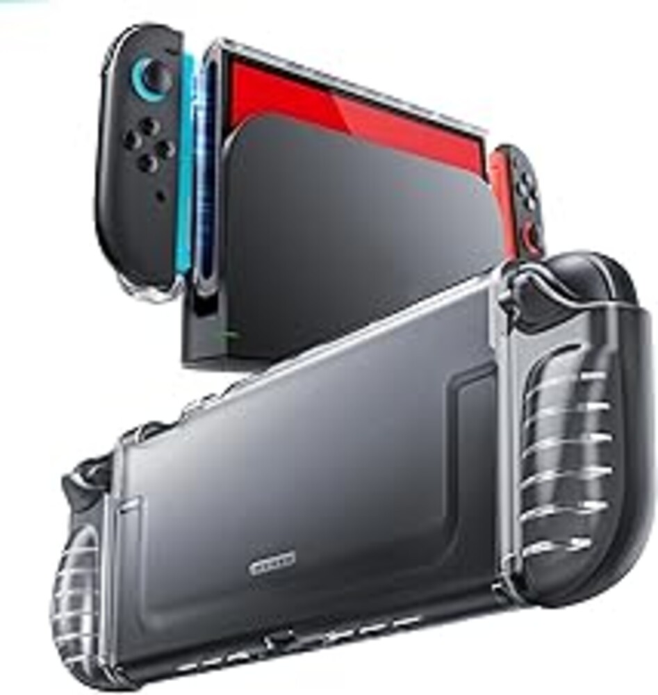 Mumba Dockable Clear Case for Nintendo Switch 2, Anti-Wobble One-piece Shell, Military-Grade Protection, Quick-Release Joy-Con,Lightweight Protective Cover with Soft TPU Grip Accessories (Frost)