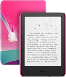 Amazon Kindle Kids 16GB (newest model) - If it breaks, we will replace it, includes ad-free books and cover, with glare-free display, faster page turns - Unicorn Valley