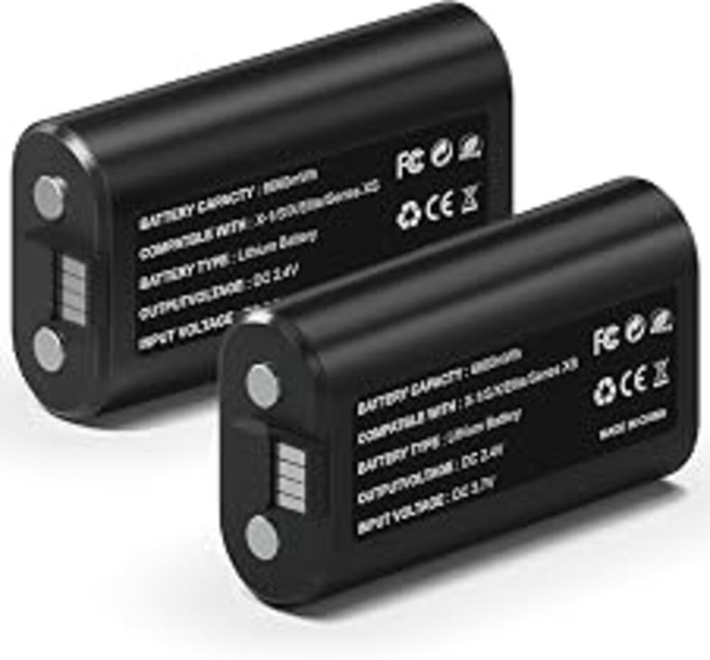 Wzygdzsw 2×6660mWh Rechargeable Battery Pack for Xbox Series X/S & One/S/X/Elite Controllers, Overcharge/Short-Circuit Protection | Play & Charge, FCC/CE Certified (Includes 2 Battery Only)