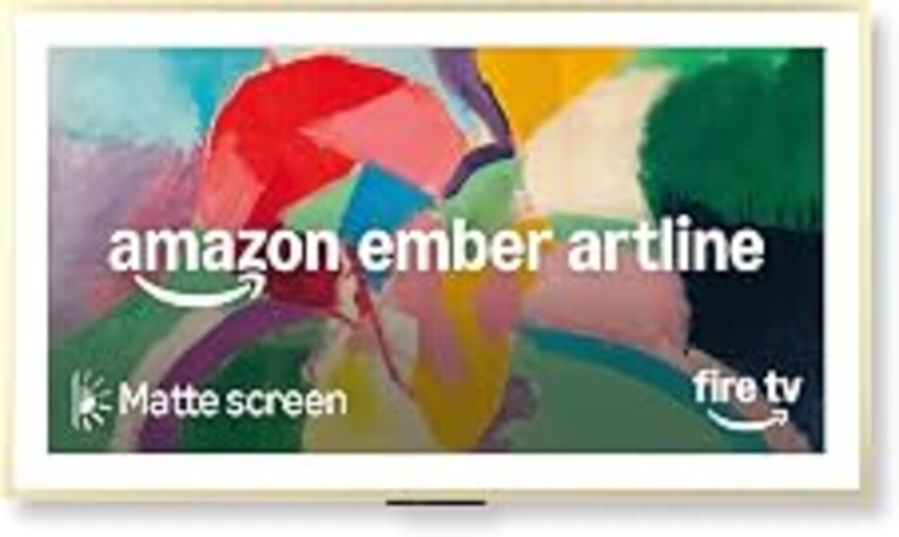 Amazon Ember Artline 65" with Fire TV (newest model), 4K Ultra HD QLED smart TV with free art and photos, anti-glare display, custom frames, Dolby Vision, find shows faster with Alexa+ - Pale Gold