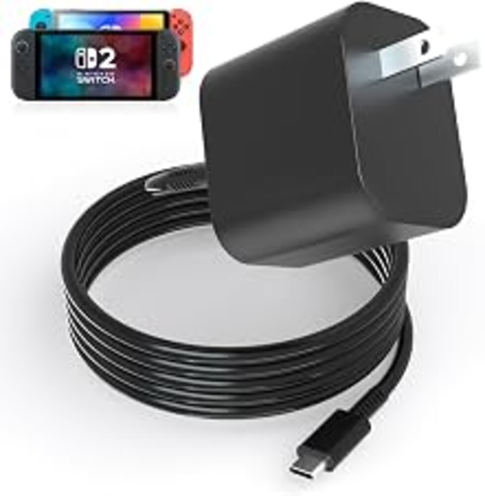 PURBHE Charger for Nintendo Switch 2 / Steam Deck/Switch and PS5 Support TV Mode, Output 60W Max for Nintendo 2 with 5FT Charging Cable, 15v2.6a~20V3a AC Power Supply Adapter for NS2 Aaccessories