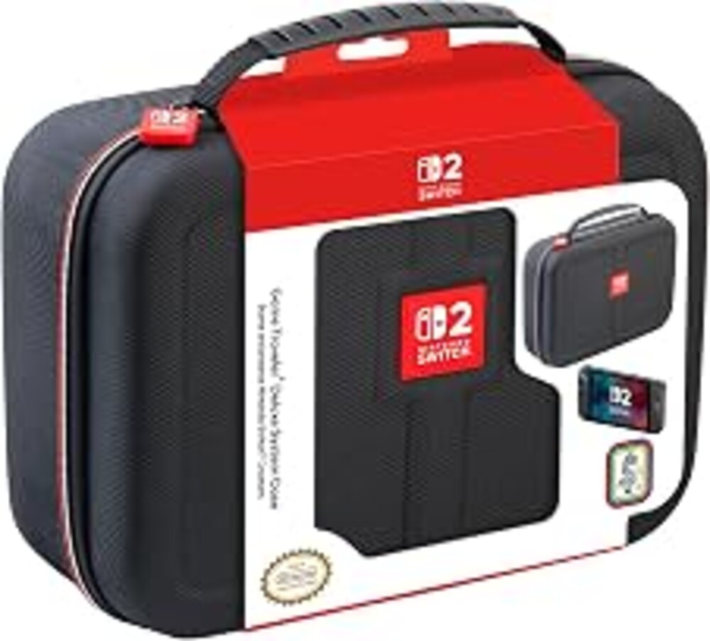R.D.S. Industries Game Traveler Deluxe Licensed System Case for Nintendo Switch 2 and OLED, Black, Large (NS262)