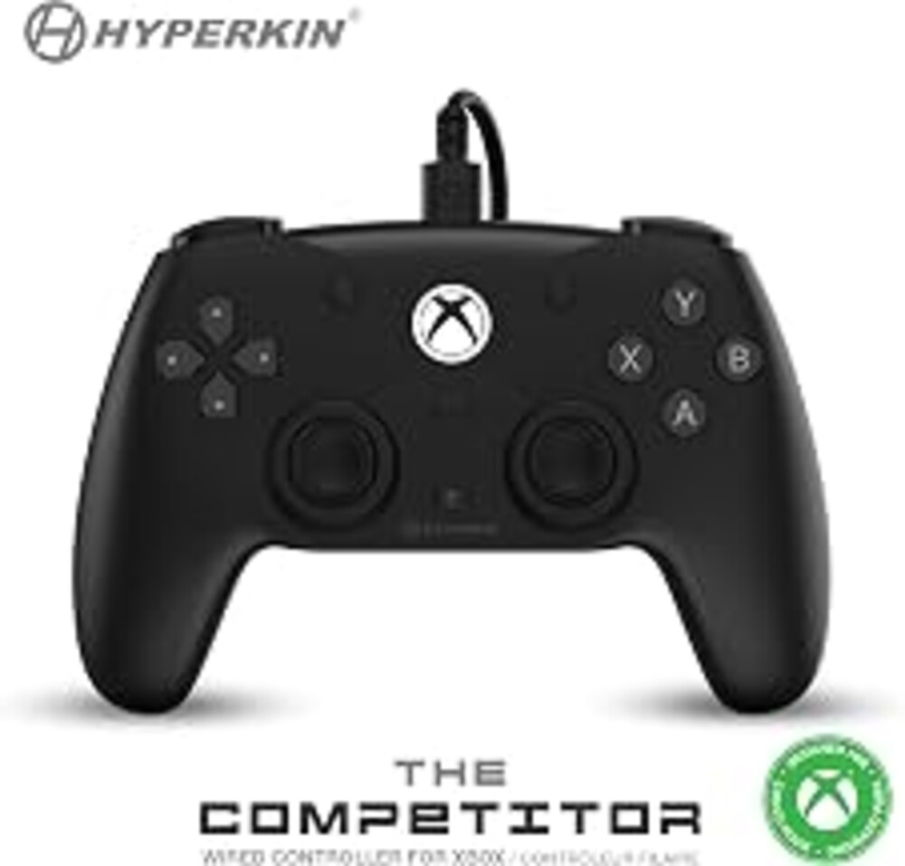 Hyperkin The Competitor Wired Controller for Xbox Series X|S, Xbox One & PC, Black