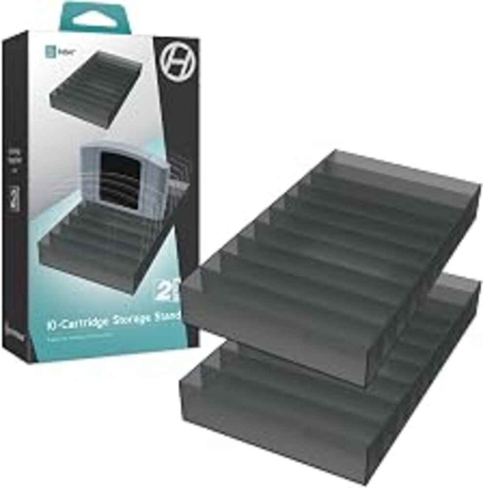 Hyperkin 10 Cartridge Holder Storage Stand for Nintendo 64 Games, [2-Pack] Stackable Retro Game Organizer for N64 Collectors