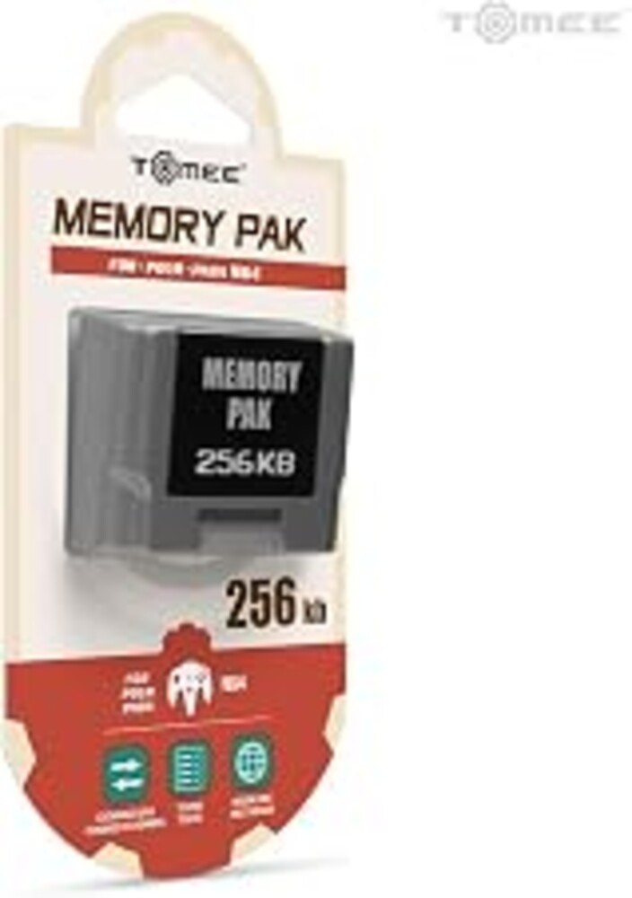 Tomee 256KB Memory Pak for Nintendo 64 – N64 Memory Card, Controller Pak, Retro Gaming Accessory for Game Saves and Storage