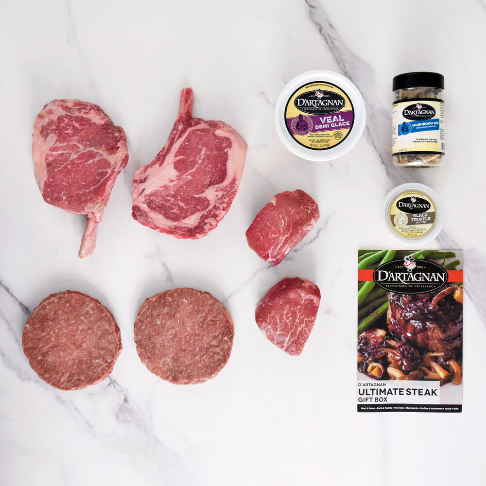 D'Artagnan Ultimate Steak Lovers Gift Box, 6 Total Packs, 4.25 Lbs. Total