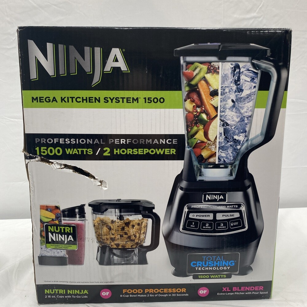 Ninja Mega Kitchen System 1500 BL770 Blender Processor Crushing Nutri Ninja NEW