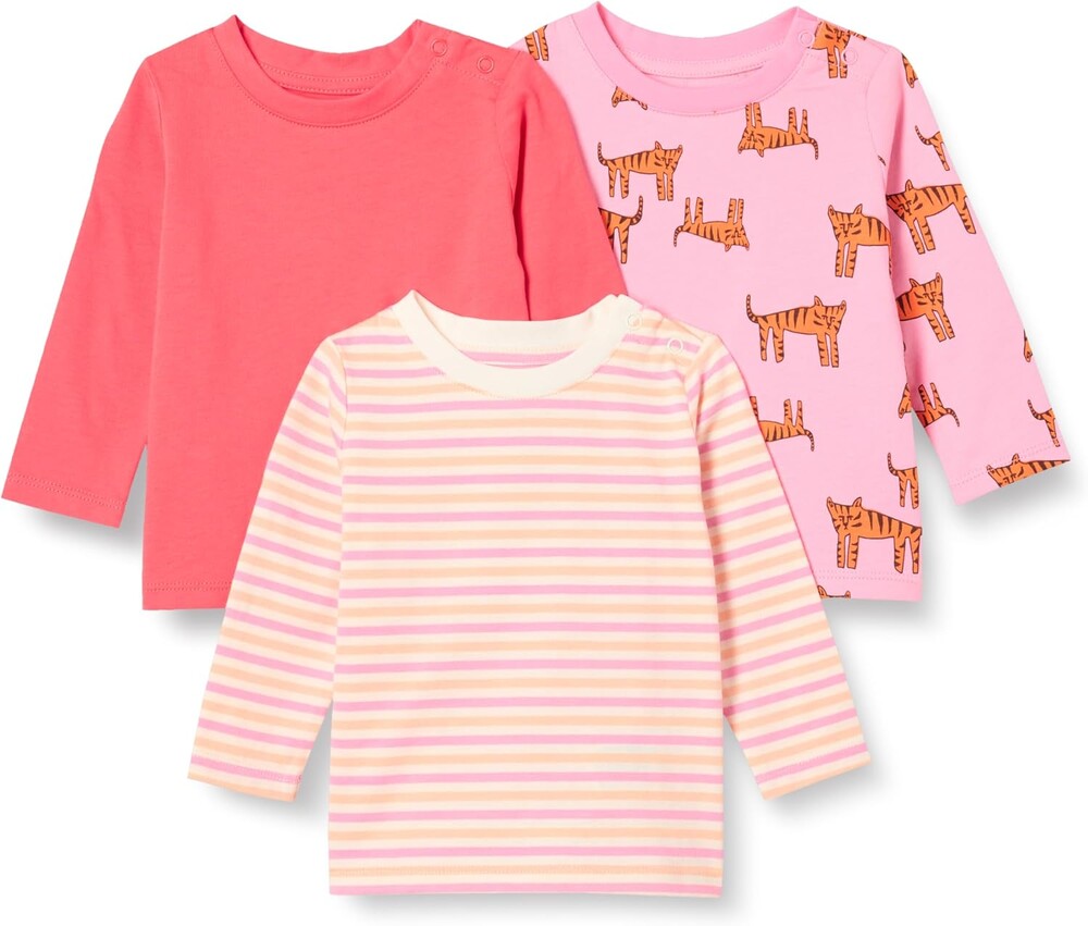 Amazon Essentials Unisex Babies' Relaxed-Fit 100% Cotton Long-Sleeve T-Shirts