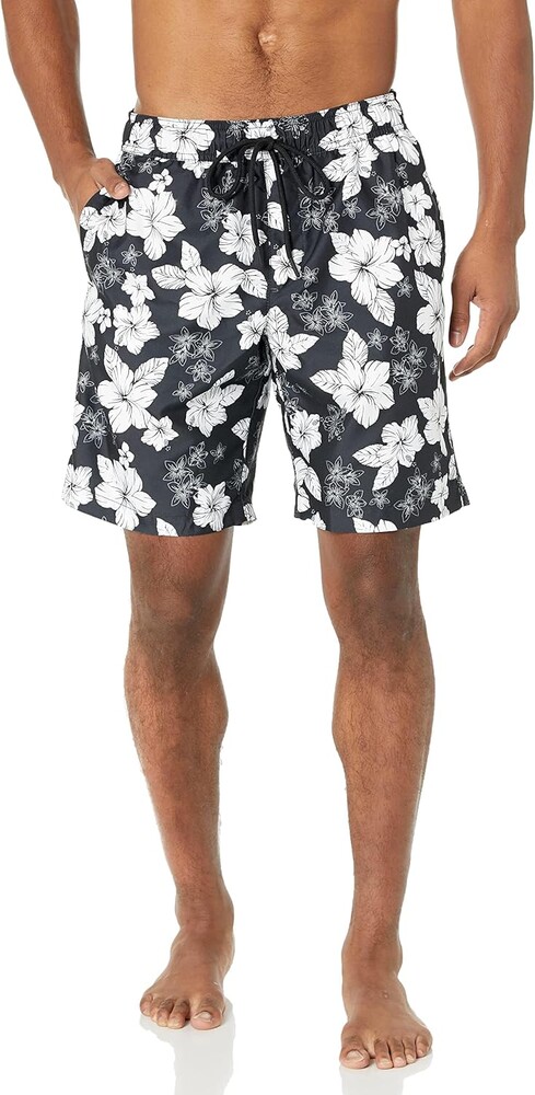 Amazon Essentials Men's 9" Swim Trunks with Mesh Lining, Pockets, Drawstring Closure