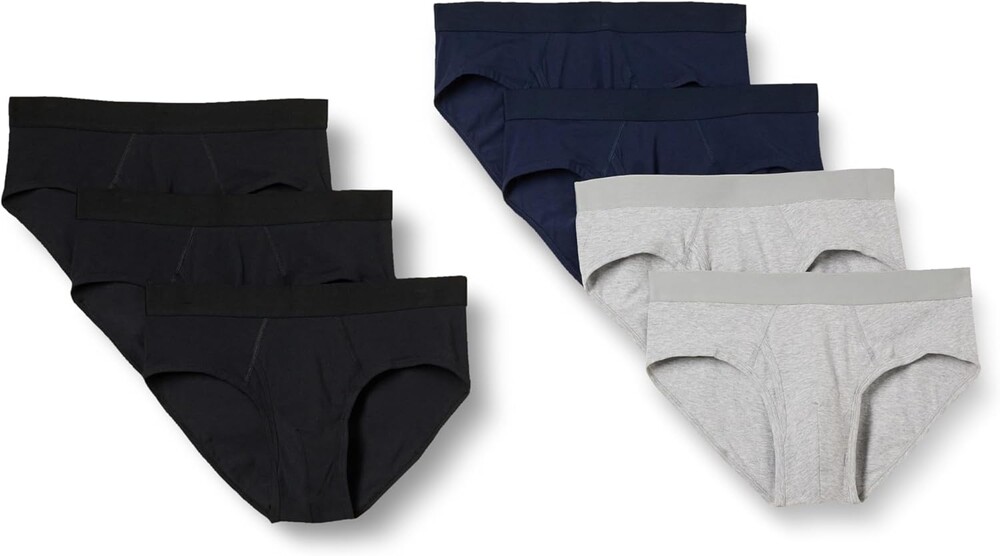 Amazon Essentials Men's Breathable Cotton Jersey Briefs (Available in Big & Tall), Pack of 7
