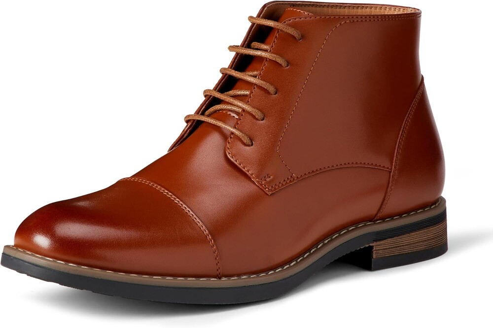 Amazon Essentials Men's Cap Toe Lace Up Ankle Dress Boots