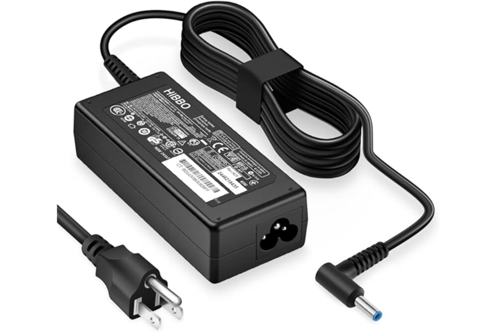 Charger Compatible with HP Laptop Computer 65W 45W Smart Blue Tip Power Adapter