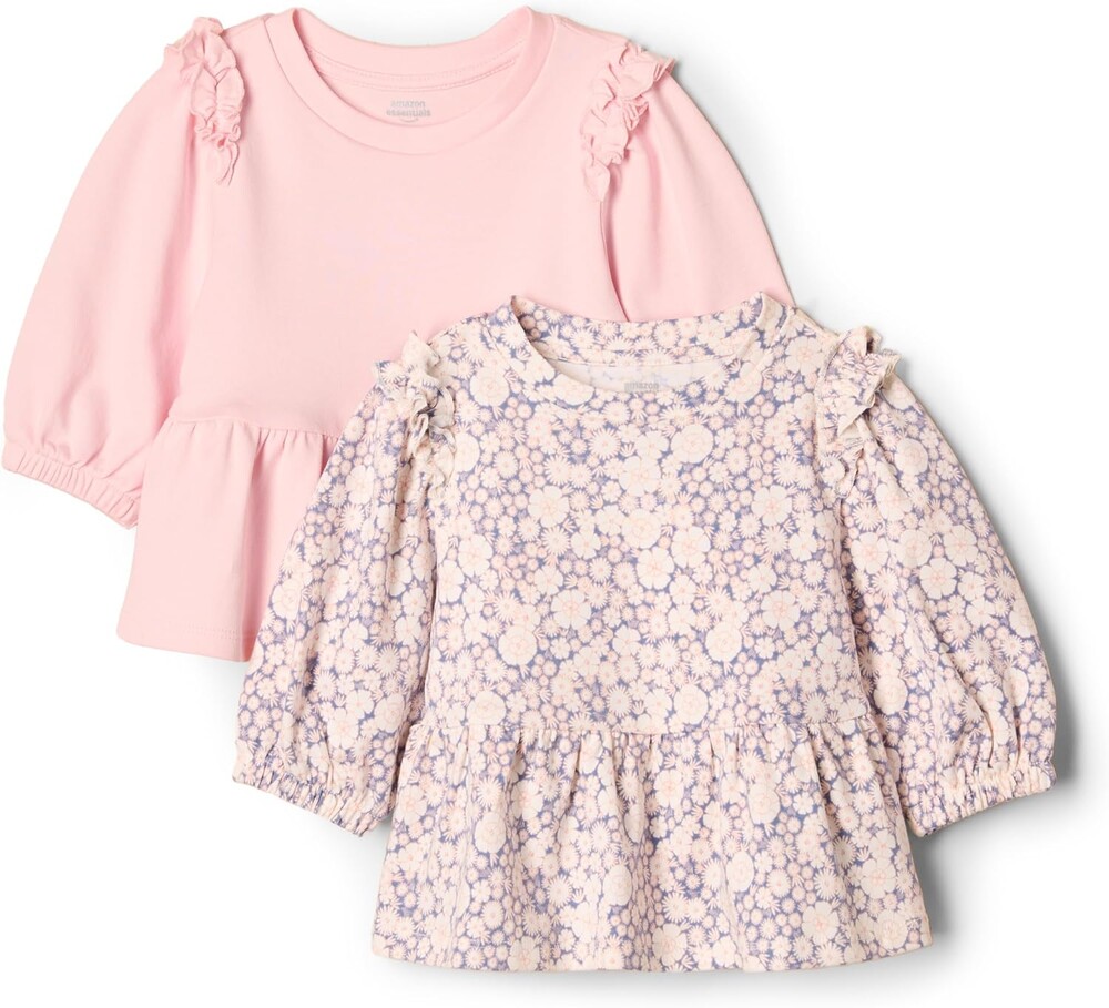 Amazon Essentials x Sofia Grainge Toddler and Baby Girls' 3/4 Sleeve Knit Top