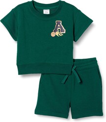 Amazon Essentials Boys and Toddlers' Relaxed Fit Sweatshirt and Shorts Set