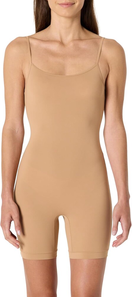 Amazon Essentials Women's Ultra-Soft 4-Way Stretch Microfiber Romper Bodysuit