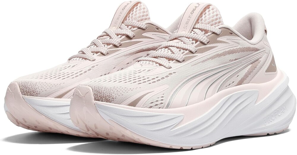 PUMA Womens Maxima Pro Lace Up Sneakers Shoes Casual - Off White