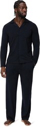 Amazon Essentials Men's Cotton-Modal Pajama Set, Long Sleeve Button-Down Top with Pants