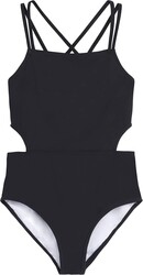 Kanu Surf Girls' Beach Girl Sport Cut-Out One Piece Swimsuit