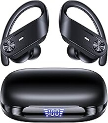Hybrid Active Noise Cancelling Wireless Ear Buds 80 Hrs Playtime Hi-Res Stereo Quality Bluetooth Earbuds with Transparency Mode Headphones Bluetooth Earhooks ANC Earphones for Work Sports Travel