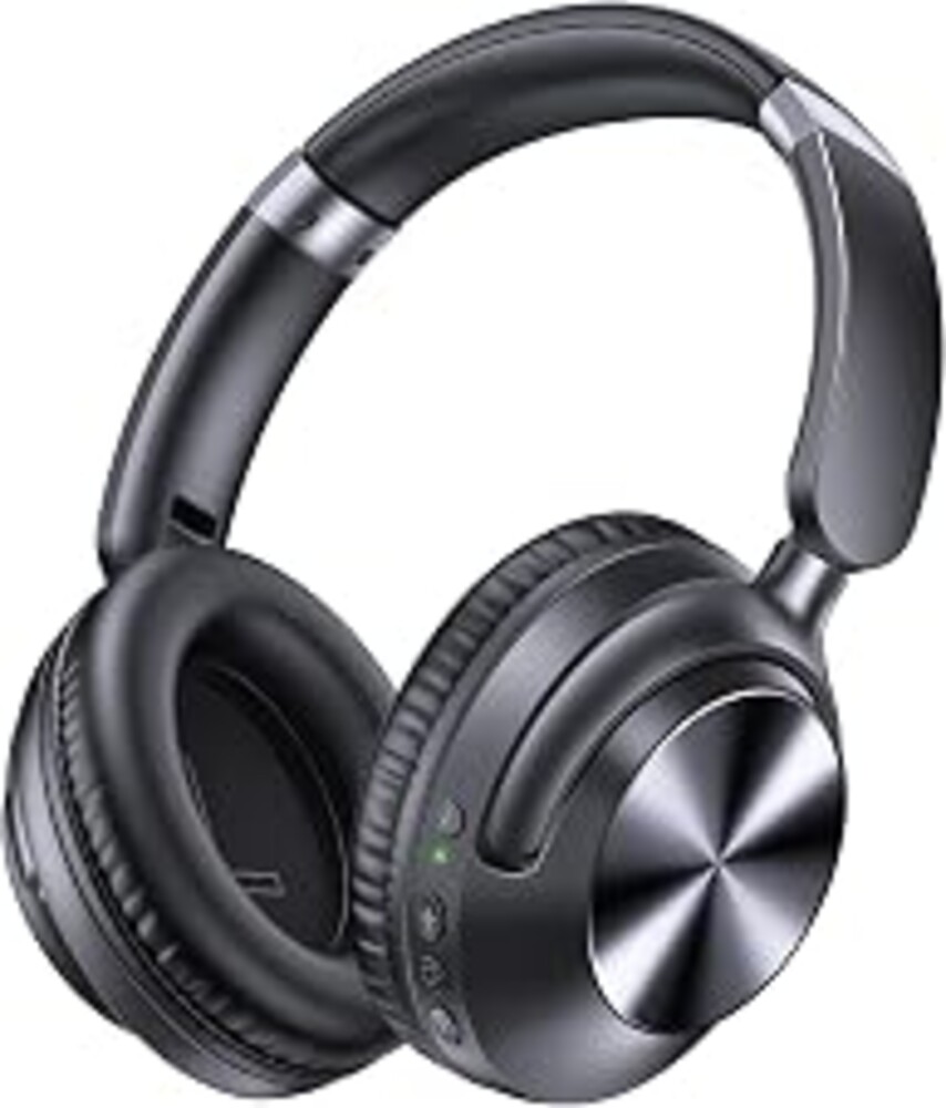 TAGRY Hybrid Active Noise Cancelling Bluetooth Headphones 100H Playtime Wireless Over Ear Headphone with Fast Charging Hi-Res Audio Headsets Comfort Earcups for Commute Travel Office Phone PC Black
