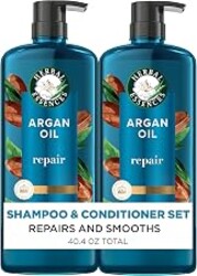 Herbal Essences Argan Oil Repair Shampoo & Conditioner Set, Moisturizes & Smoothes, Paraben-Free, Color-Safe, pH-Balanced, Citrus Scent, 20.2 Fl Oz, 2-Pack